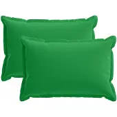 vidaXL Kussensloop 2 st HOUTEN Groen 40 x 60 cm Polyester