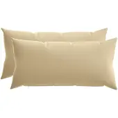 vidaXL Kussensloop 2 st HEERLEN Beige 40 x 70 cm Polyester