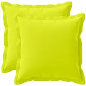 vidaXL Kussensloop 2 st HOUTEN Heldere Groen. 45 x 45 cm Polyester