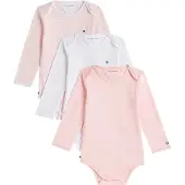 Tommy Hilfiger Geschenkbox - 3er-Pack Body l/ä - Whimsy PinkPINK - - 68 - Body L/Ä