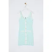 Trendyol Jurk turquoise / wit