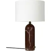 Gubi Gravity S tafellamp Maroon marble-white