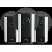 Ring Spotlight Camera Pro 2e Generatie Stekker Zwart 3-Pack