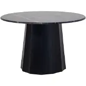Giga Meubel Eettafel Bodhi Rond Marmer Zwart 120cm