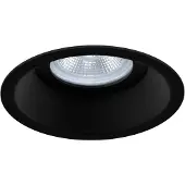 Yphix Inbouwspot Arezzo rond zwart verdiept met klemveren IP20