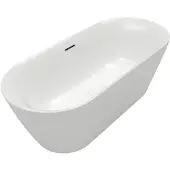 Villeroy & Boch Loop & Friends bad - vrijstaand - 180x80cm naadloos - Stone White (mat wit) uba180lof9pd00v-rw