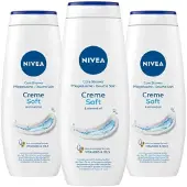 Nivea 3x Douchegel Creme Soft 500 ml