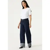Garcia Celia wide dames Jeans, 36/30, Blauw, Wide fit
