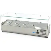 Maxima Opzetkoelvitrine - 120 cm - 4 x 1/3 GN Bakken
