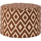 Cotoons Poef Ian Sunbrella Argyle Terra