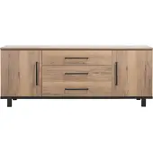 Pronto Wonen Dressoir Adanti - Melamine - Bruin - 220 cm breed -