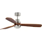 Faro Lantau Plafondventilator Matt Nickel | Walnut | XL (Ø168cm) | LED
