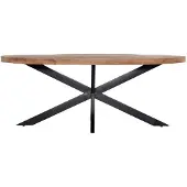 Giga Meubel Eettafel Mansour Ovaal Mangohout 160cm