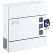 Basi 2170-0904 BK 380M Brievenbus Staal Wit