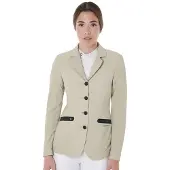 Equestro SS26 Wedstrijdjasje Perforated Dames Tan S
