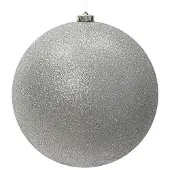 Décoris Kerstbal | | Ø 20 cm (Glitter, Zilver)