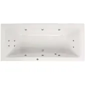 Lambini Designs Cube bubbelbad 180x80cm elektronisch 6+4+2 hydrojets chroom