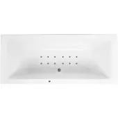 Lambini Designs Cube bubbelbad 170x75cm elektronisch 12 aerojets RVS
