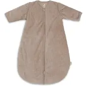 Jollein Slaapzak met afritsbare mouw Rond 70cm Rib Milky Coffee