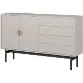 Selsey Dressoir Stoon II met 2 deuren en 4 lades, taupe, 154cm