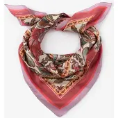 Sissy-Boy Rode sjaal met bloemenprint