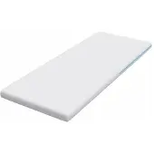 vidaXL Matras Topper 80 x 200 cm dik Jacquard stof Wit
