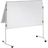 Franken Premiumline Vouwbaar whiteboard Vrijstaand Niet-magnetisch Melamine Dubbel 120 (W) x 150 cm (H)