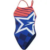 Speedo Dameszwempak met sterrenprint (Blauw)