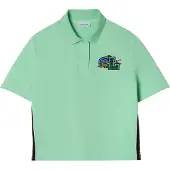 Lacoste Dames/Dames Gestreept Poloshirt (Groen)