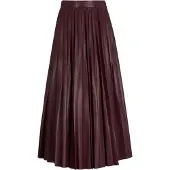 BOSS Veplika midi-rok met plooien van imitatieleer voor dames (Rood)