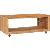 vidaXL Salontafel 110x60x40 cm massief teakhout