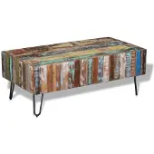 vidaXL Salontafel 100x50x38 cm massief gerecycled hout
