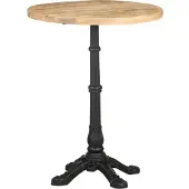 vidaXL Bistrotafel Ø 60x76 cm ruw mangohout