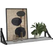 vidaXL Wandschappen 2 st 60x15x15,5 cm grijs sonoma eikenkleurig