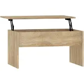 vidaXL Salontafel 80x50,5x41,5 cm bewerkt hout sonoma eikenkleurig