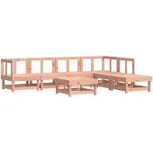 vidaXL 7-delige Loungeset massief douglashout