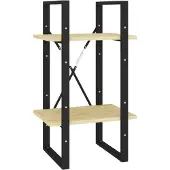vidaXL Boekenkast met 2 schappen 40x30x70 cm massief grenenhout