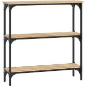 vidaXL Consoletafel Sonoma Eiken 75x22,5x75 cm Bewerkt Hout