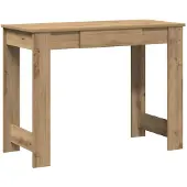 vidaXL Bureau Artisan Eikenhout, 100x45x75 cm, houtvezel