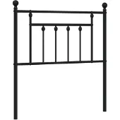 vidaXL Vervangend hoofdbord 80 cm metaal zwart