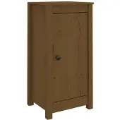 vidaXL Dressoir 39x35x80 cm massief grenenhout honingbruin
