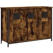 vidaXL Dressoir 100x35x70 cm bewerkt hout gerookt eikenkleurig