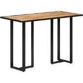 vidaXL Eettafel 110x55x75,5 cm massief mangohout