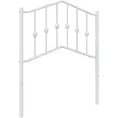 vidaXL Vervangend hoofdbord 75 cm metaal wit