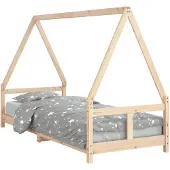 vidaXL Kinderbedframe 80x200 cm massief grenenhout