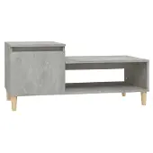 vidaXL Salontafel 100x50x45 cm bewerkt hout betongrijs