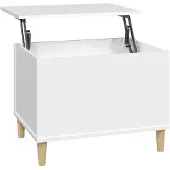 vidaXL Salontafel 60x44,5x45 cm bewerkt hout wit