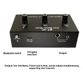 TAUOH 3-Kanaals Stereomixer met Volumeregeling, 5.4, Audio-Instrumentmicrofoonmixer, Expander, -Mengpaneel