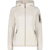 Campagnolo - Women's Jacket Fix Hood Jacquard Knitted 3H19826 - Fleecevest 40, beige/wit