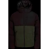 Jack & Jones Winterjas 'JJEBECKS' olijfgroen / zwart